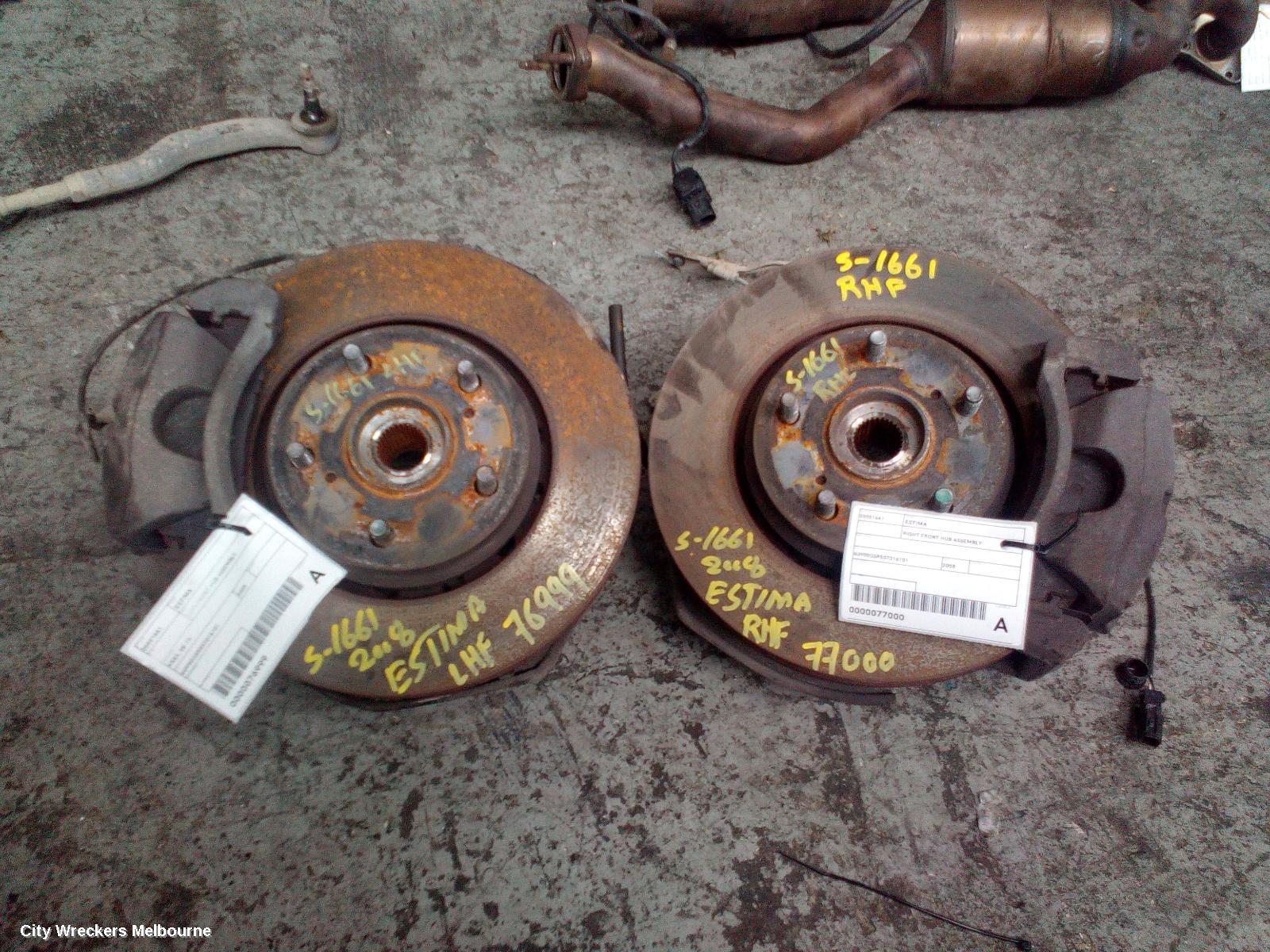 TOYOTA ESTIMA LEFT FRONT HUB ASSEMBLY, XR50, 05-19 - Image 2
