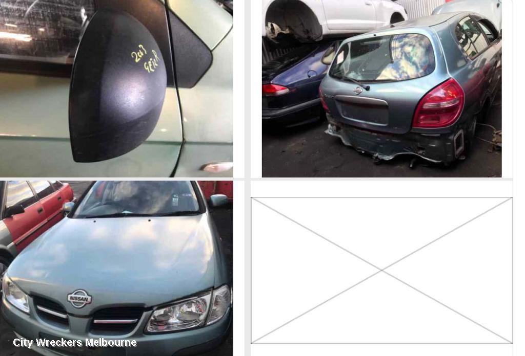 NISSAN PULSAR RIGHT DOOR MIRROR, N16, HATCH, COLOUR CODED, 06/2001 - 12/2005 - Image 1