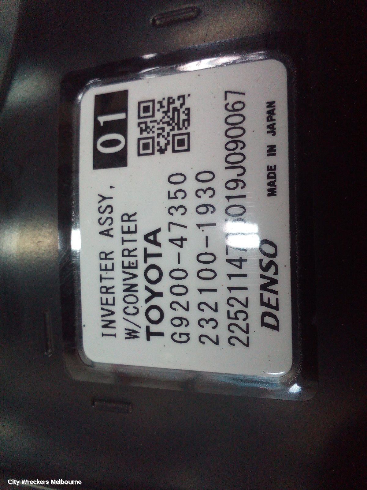 TOYOTA COROLLA INVERTER, HYBRID INVERTER, ZWE211R, 07/2018 ONWARDS - Image 3
