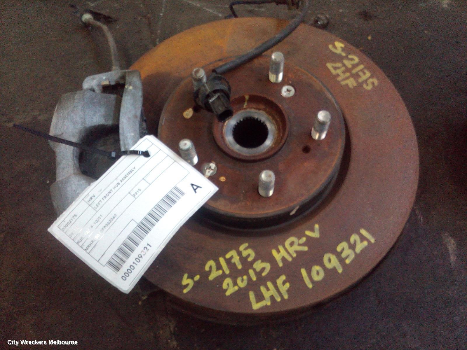 HONDA HRV LEFT FRONT HUB ASSEMBLY, RU, 12/2014 - 10/2021 - Image 2