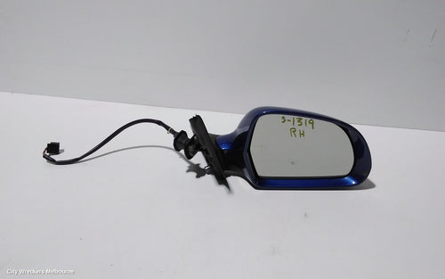 AUDI A4 RIGHT DOOR MIRROR, B8 8K, A4, MANUAL FOLD, NO LANE CHANGE ASSIST TYPE, 1 PLUG (6 WIRE), 02/2008 - 05/2009 - Image 1