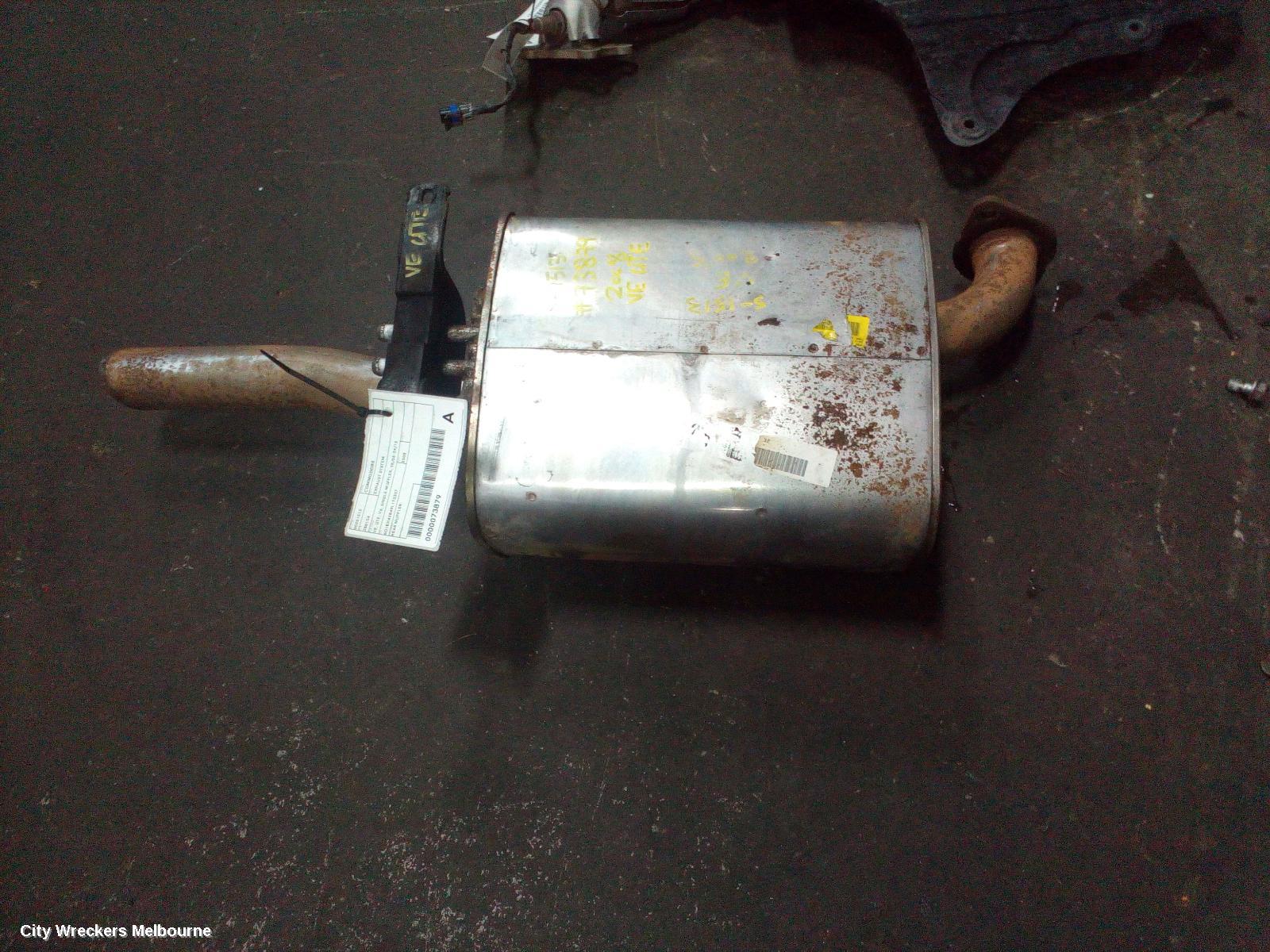 HOLDEN COMMODORE EXHAUST SYSTEM, VE, UTE, V6, SINGLE MUFFLER, 08/2006 - 04/2013 - Image 1