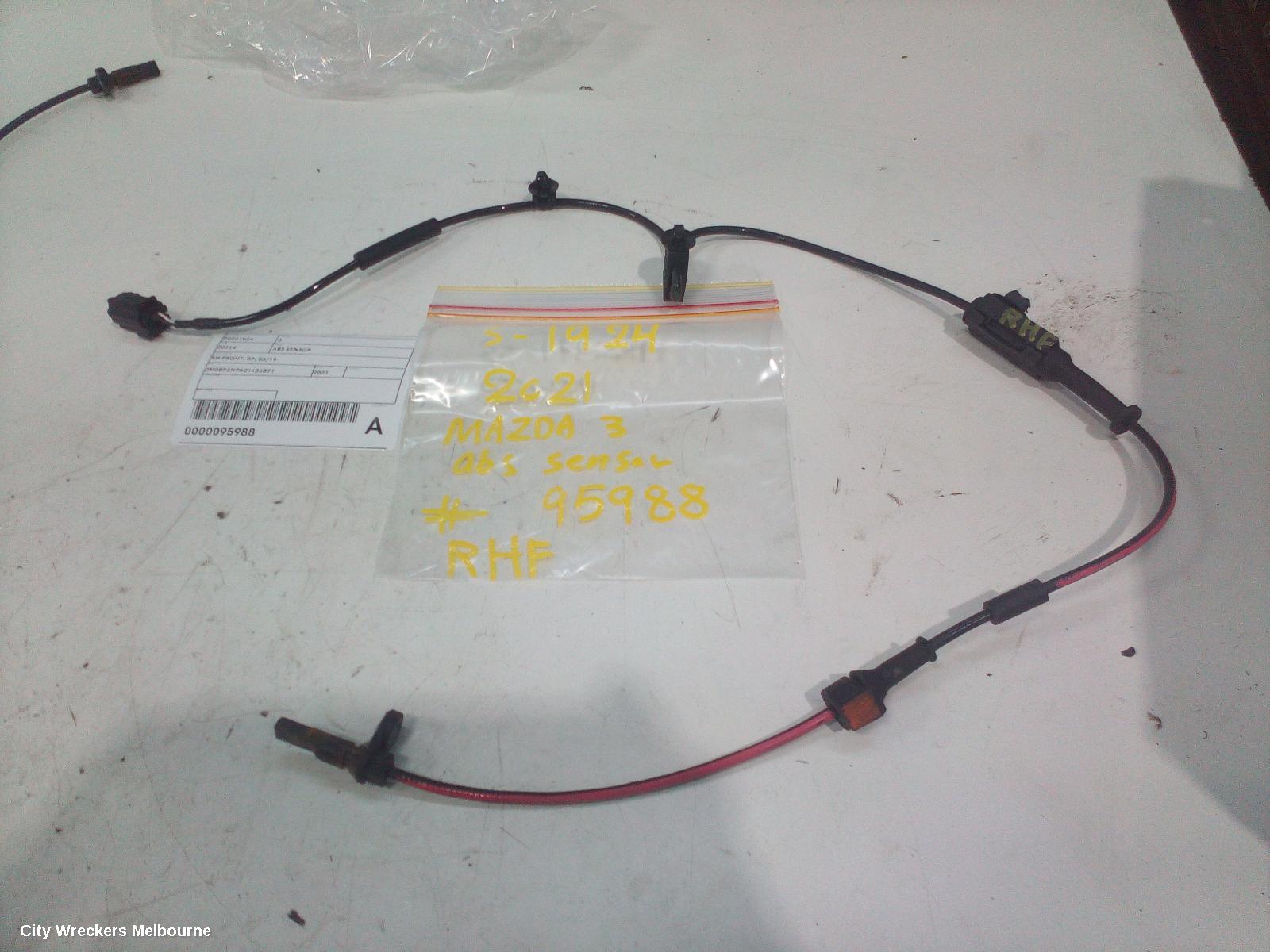 MAZDA 3 ABS SENSOR, RH FRONT, BP, 03/2019 ONWARDS - Image 1