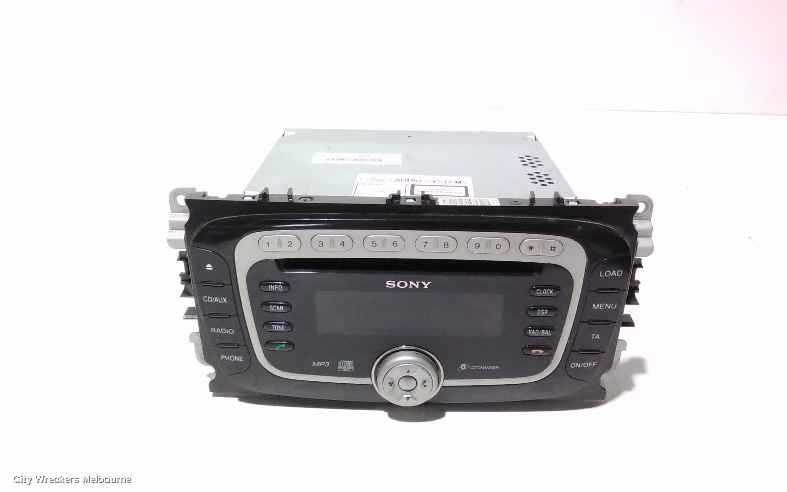 FORD MONDEO RADIO/CD/DVD/SAT/TV, 6 DISC CD STACKER, SONY, MA-MC, 10/2007 - 12/2014 - Image 1