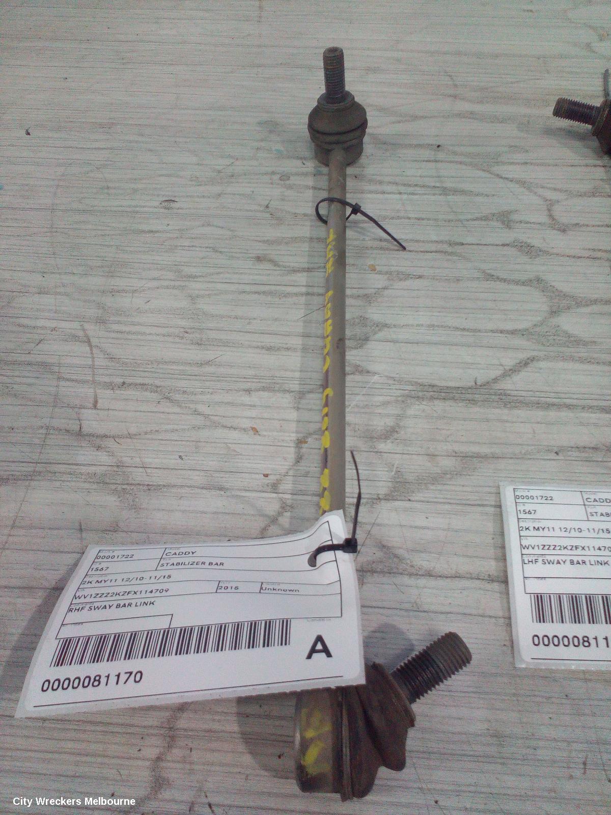 VOLKSWAGEN CADDY STABILISER BAR, 2K MY11 12/2010 - 11/2015 - Image 1