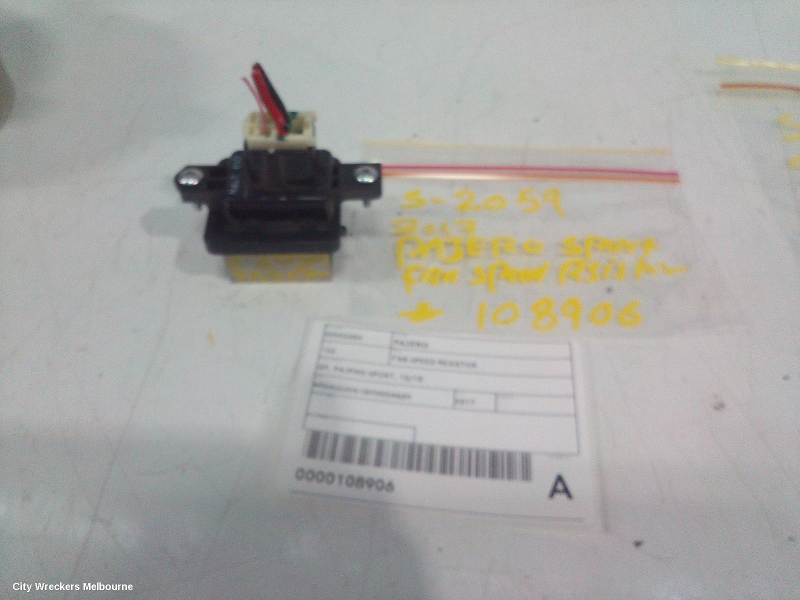 MITSUBISHI PAJERO FAN SPEED RESISTOR, QE, PAJERO SPORT, 10/2015 ONWARDS - Image 1