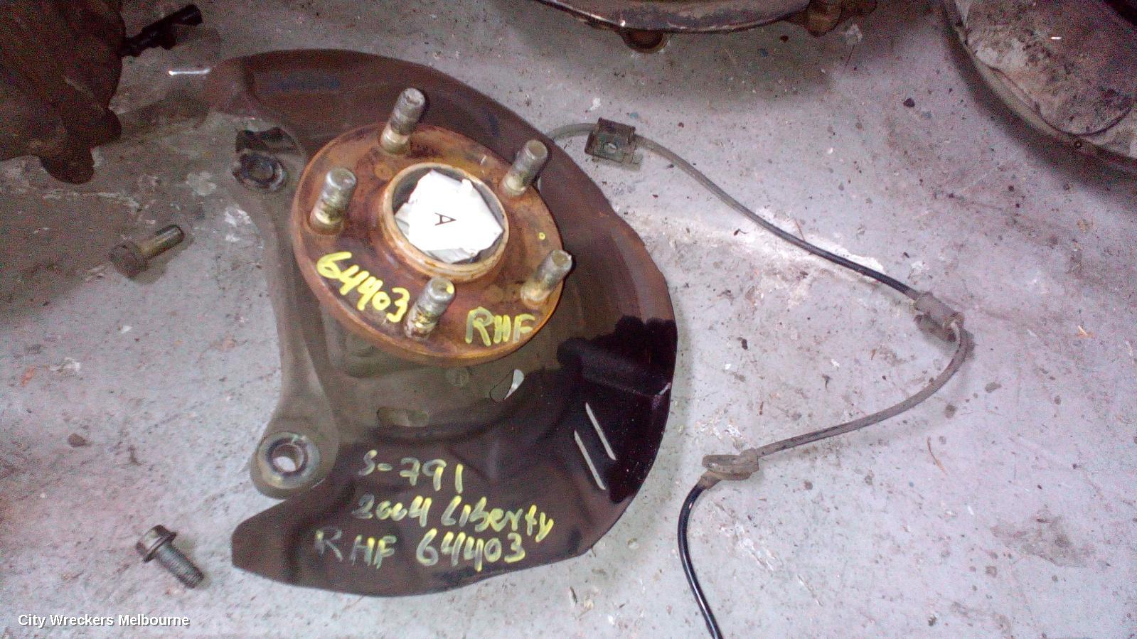 SUBARU LIBERTY RIGHT FRONT HUB ASSEMBLY, 4TH GEN, 09/2003 - 08/2009 - Image 3