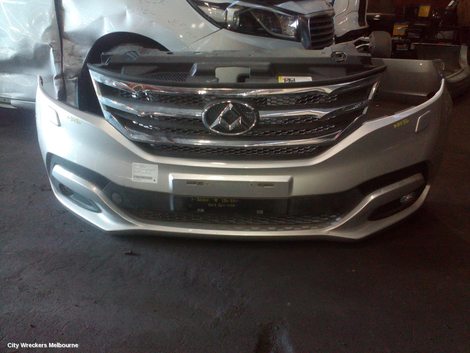 LDV G10 FRONT BUMPER, SV7A, WAGON, BUMPER BAR, W/ HEADLAMP WASHER JET TYPE, 04/2015 - 08/2022 - Image 2