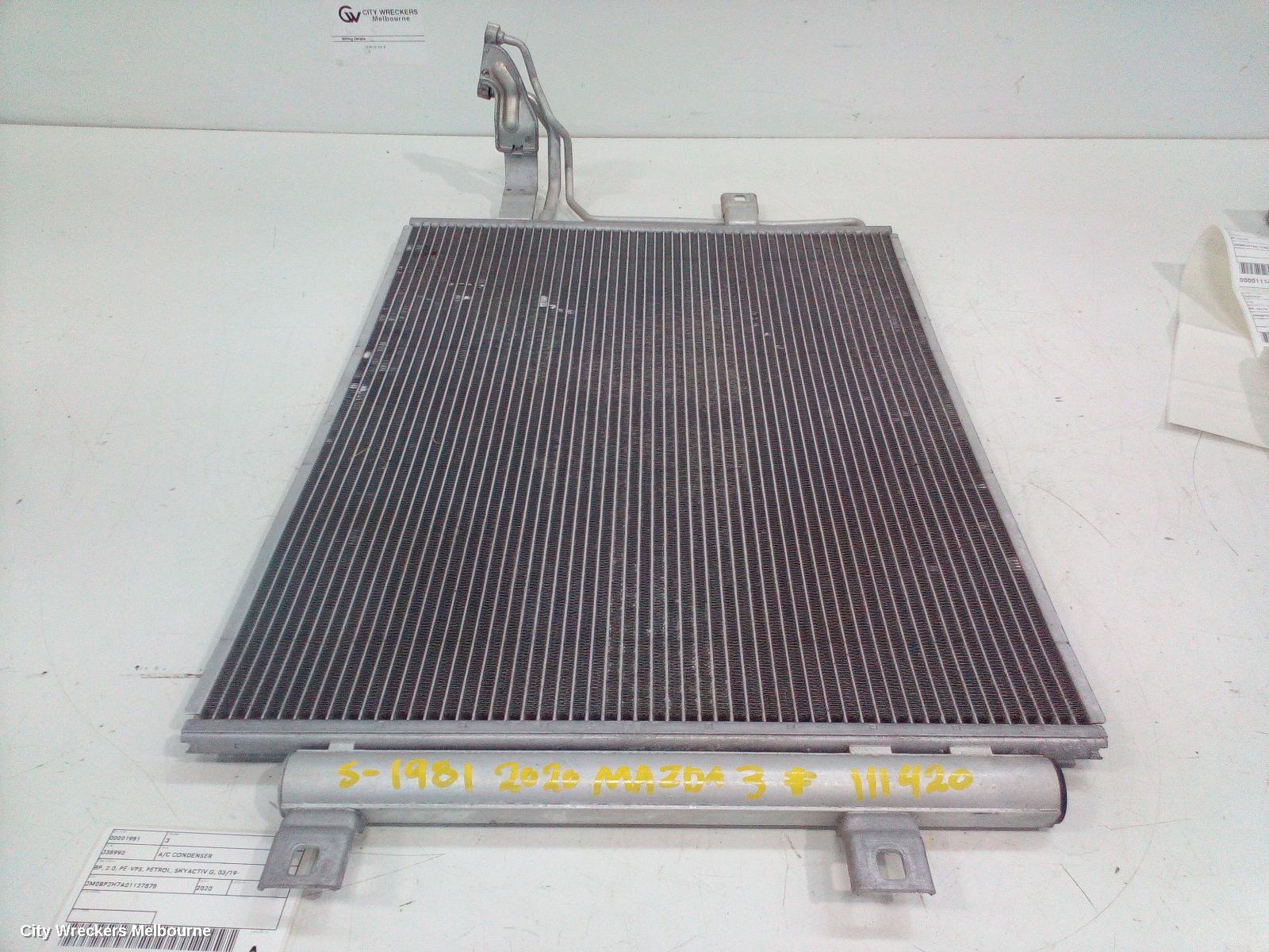 MAZDA 3 A/C CONDENSER, BP, 2.0, PE-VPS, PETROL, SKYACTIV G, 03/2019 ONWARDS - Image 1