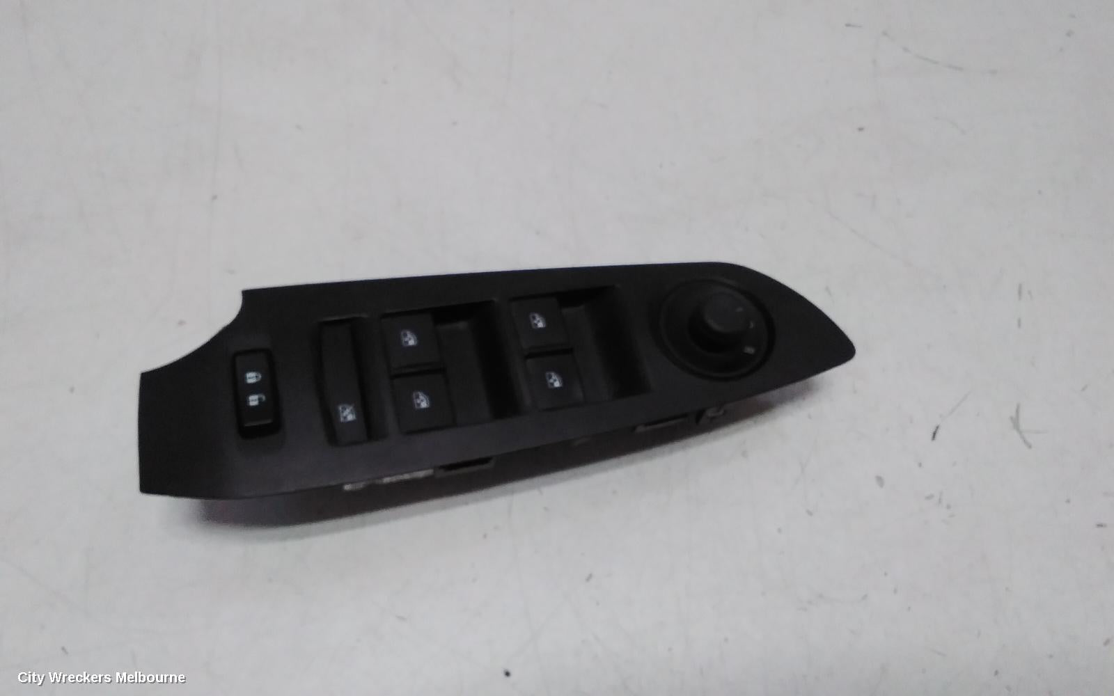 HOLDEN TRAX PWR DR WIND SWITCH, RH FRONT (MASTER SWITCH), SQUARE STYLE PLUG, TJ SERIES, 09/2016 - 12/2020 - Image 1