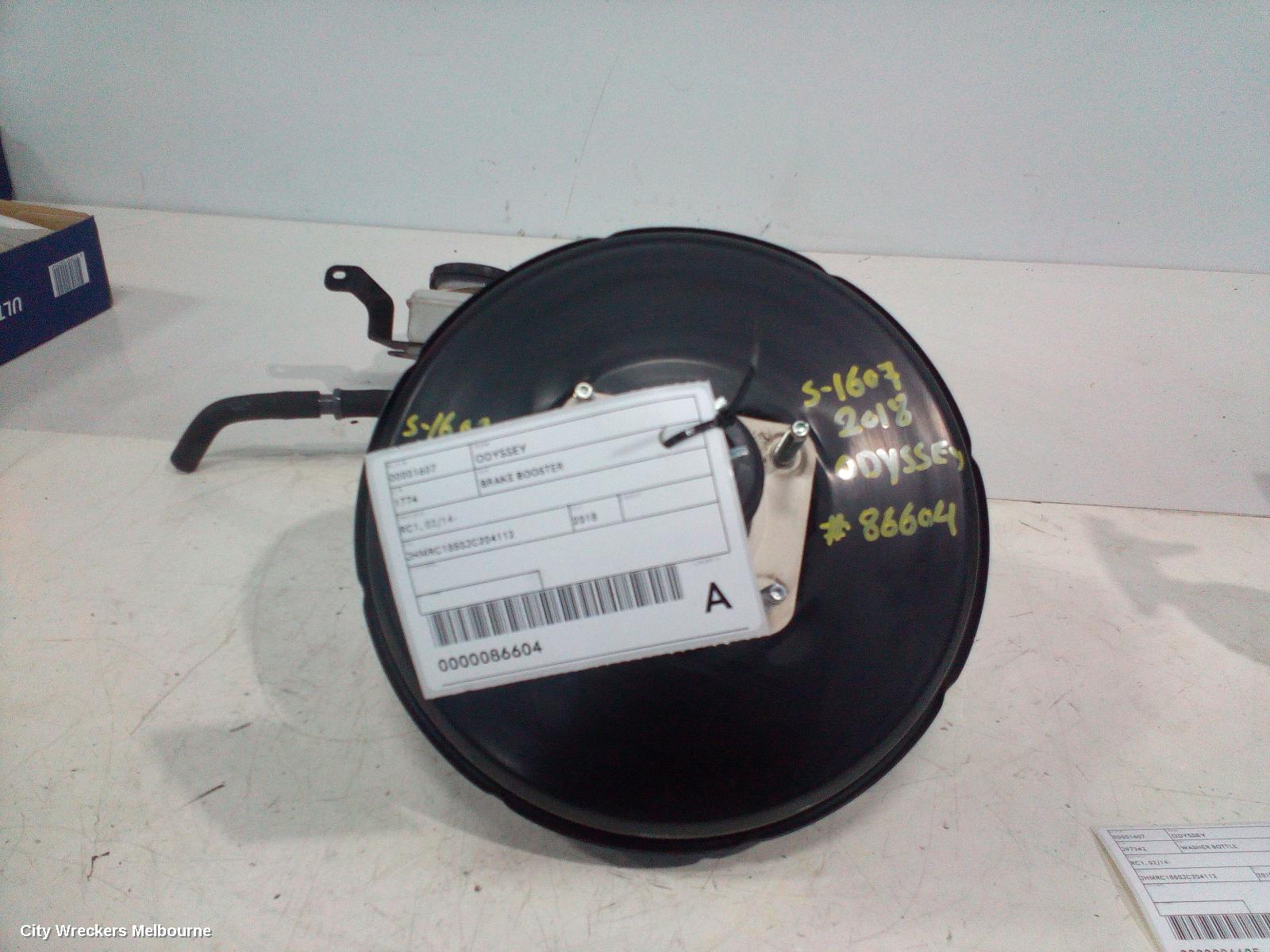 HONDA ODYSSEY BRAKE BOOSTER, RC1, 02/2014 - 03/2022 - Image 1