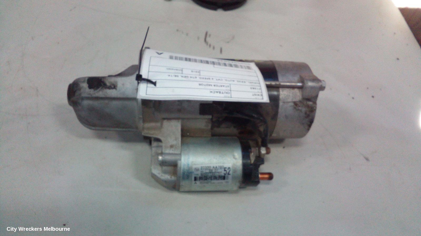 SUBARU OUTBACK STARTER, DIESEL, EE20, AUTO, CVT, 6 SPEED, 6TH GEN, 08/2014 ONWARDS - Image 2