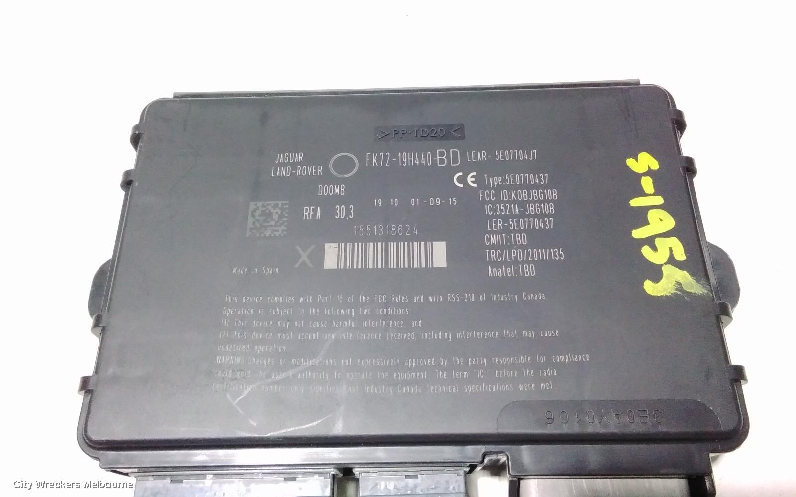 LAND ROVER DISCOVERY SPORT, L550, 01/2015 ONWARDS, MODULE KEYLESS VEHICLE WITH PART NUMBER FK7219H440BD : 93702 - Image 2