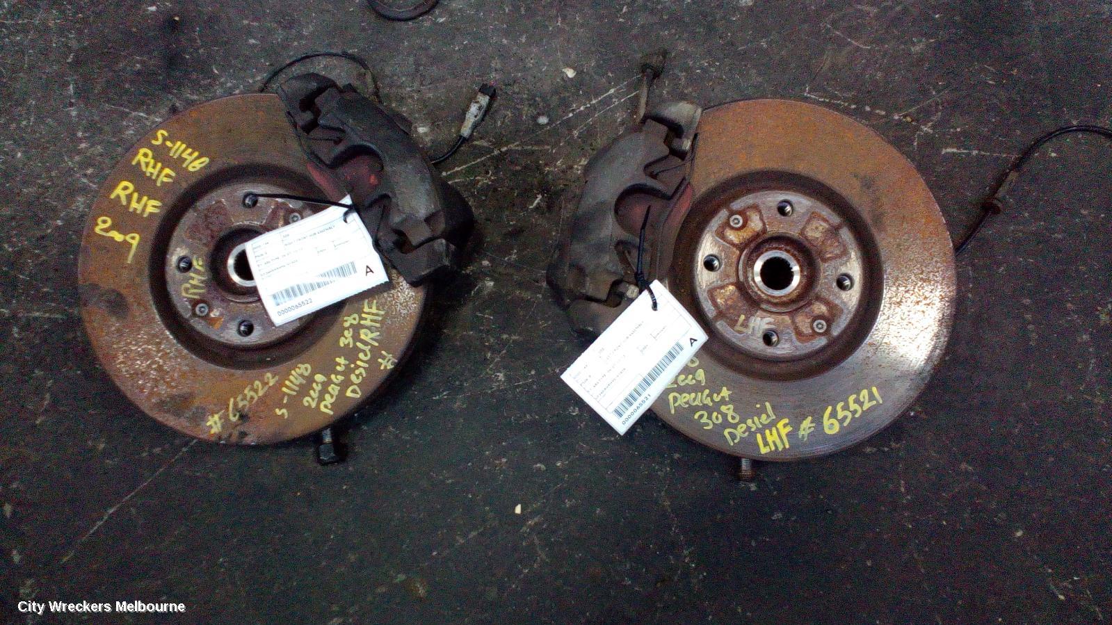 PEUGEOT 308 LEFT FRONT HUB ASSEMBLY, T7, ABS TYPE, 09/2007 - 12/2013 - Image 2