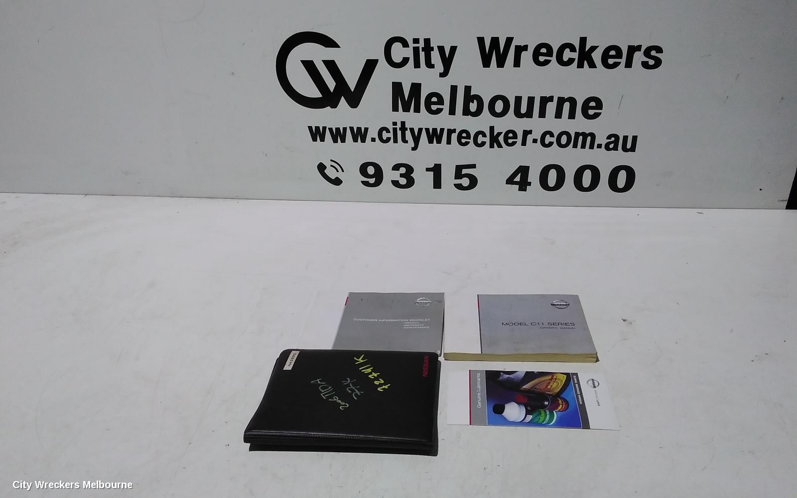 NISSAN TIIDA OWNERS HANDBOOK, C11, 09/2004 - 01/2013 - Image 1