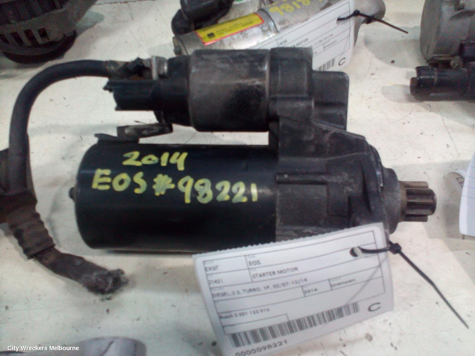 VOLKSWAGEN EOS STARTER, DIESEL, 2.0, TURBO, 1F, 02/2007 - 12/2014 - Image 1