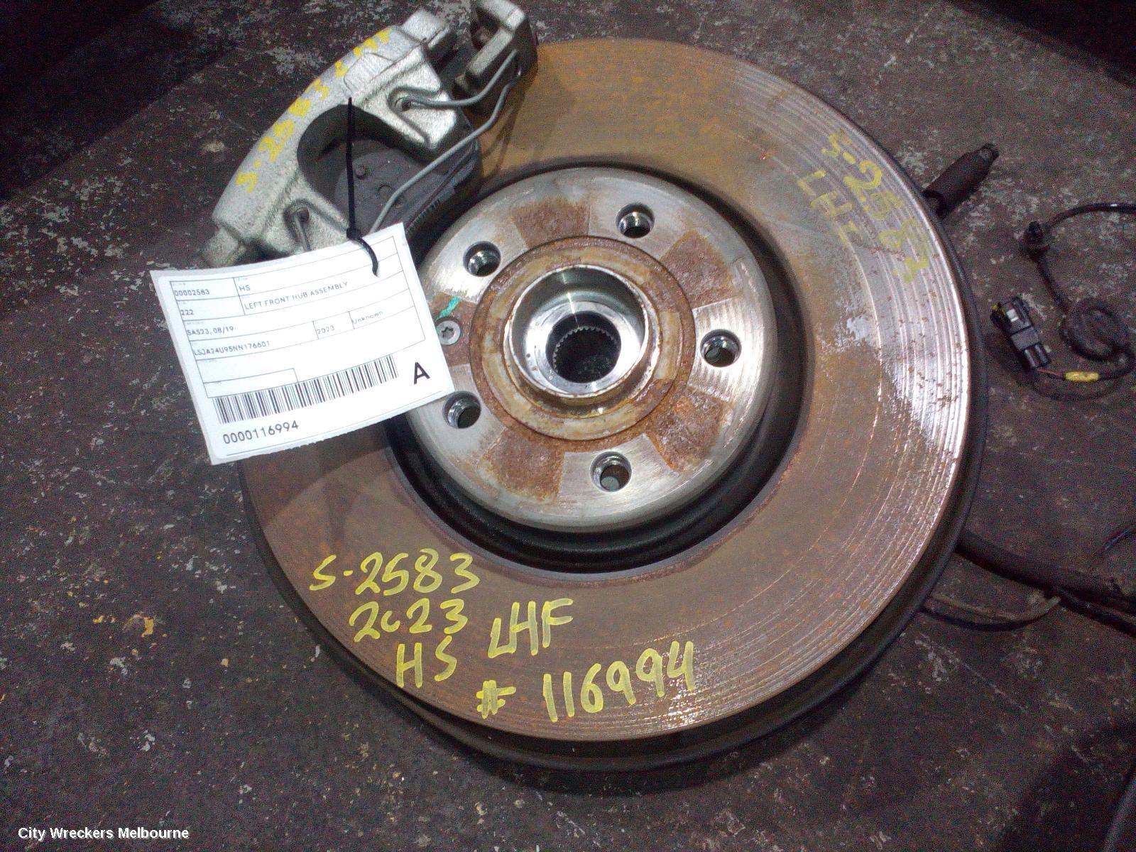 MG HS LEFT FRONT HUB ASSEMBLY, SAS23, 08/2019 - 12/2024 - Image 1