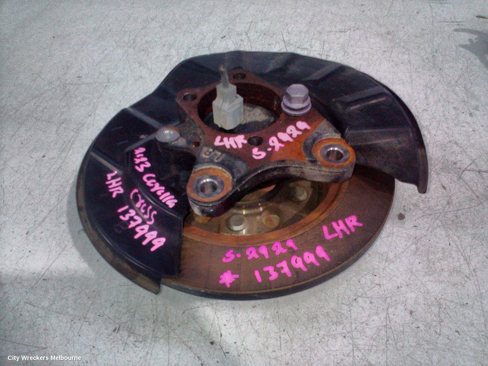 TOYOTA COROLLA CROSS LEFT REAR HUB ASSEMBLY, XG10, 2WD, 01/2022 ONWARDS - Image 2
