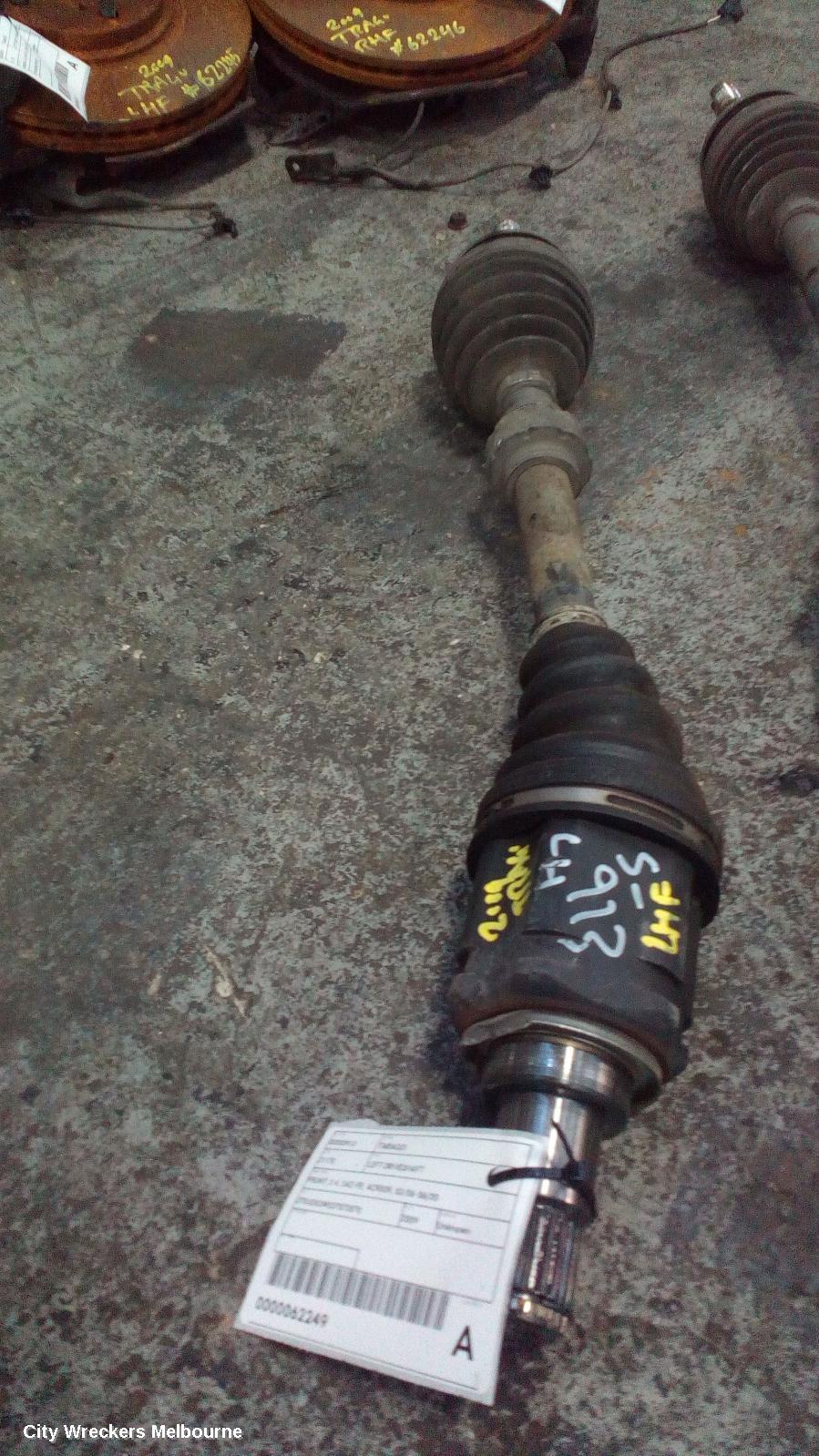 TOYOTA TARAGO LEFT DRIVESHAFT, FRONT, 2.4, 2AZ-FE, ACR50R, 03/2006 - 06/2020 - Image 1