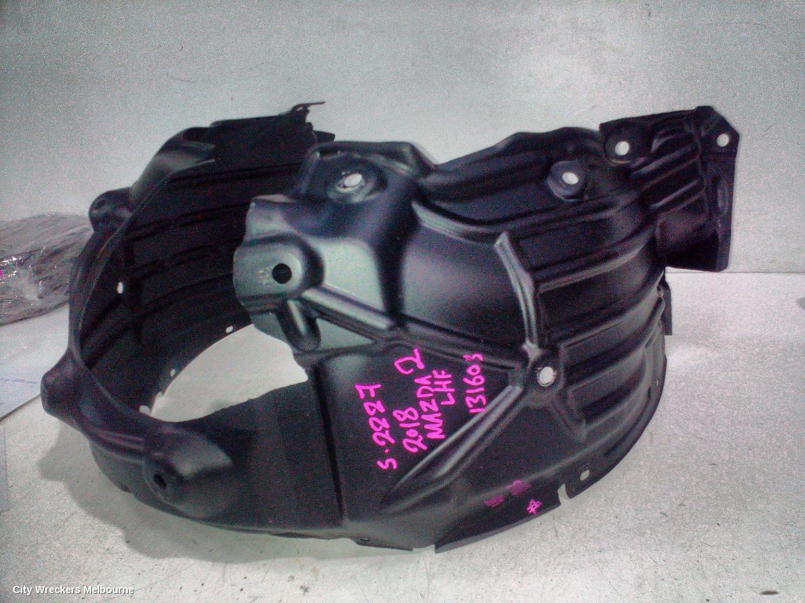 MAZDA 2 LEFT GUARD LINER, DJ/DL, FRONT, 09/2014 ONWARDS - Image 2