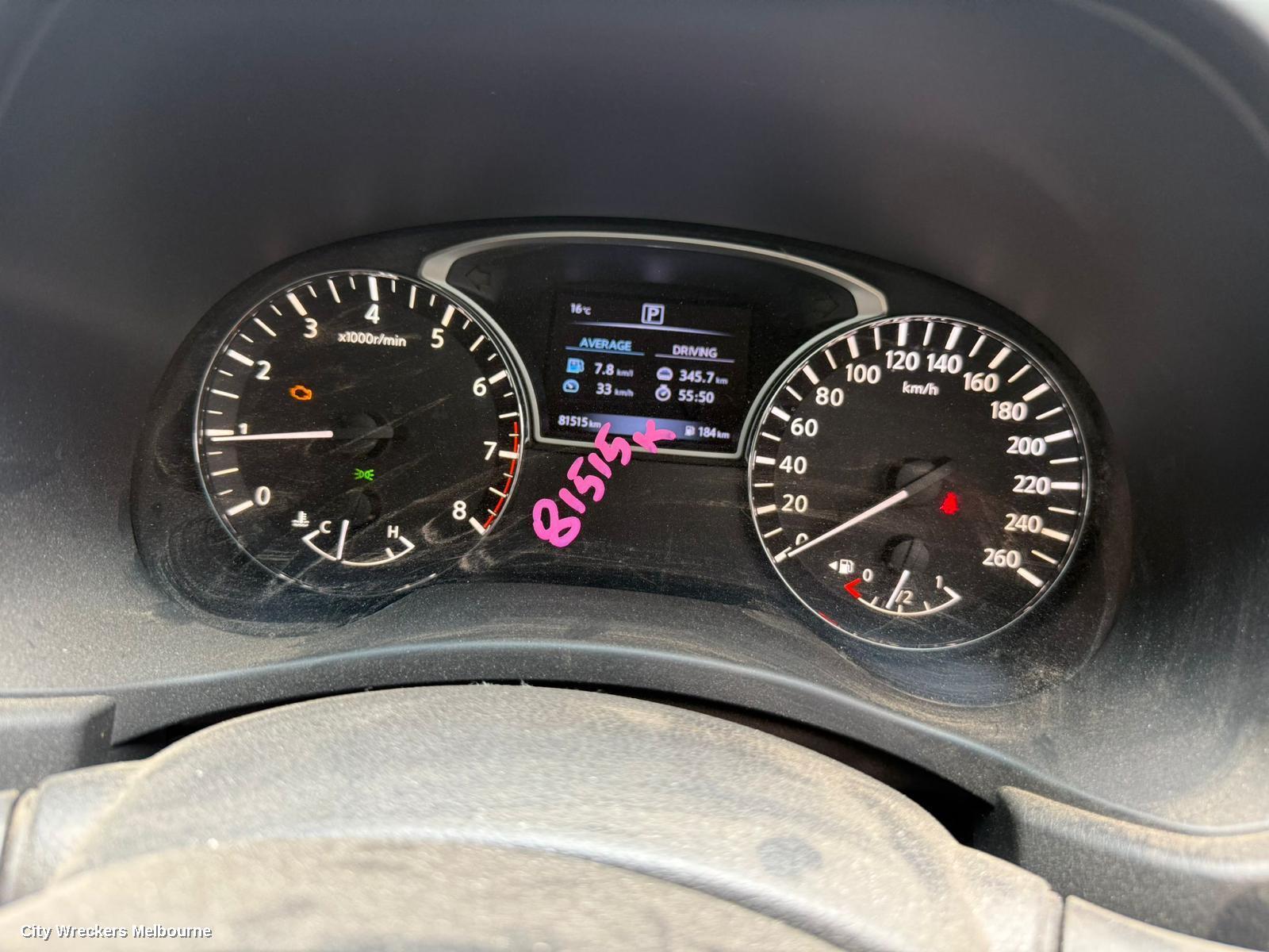 NISSAN PATHFINDER INSTRUMENT CLUSTER, 3.5, AUTO T/M, R52, 06/2013 - 11/2016 - Image 1