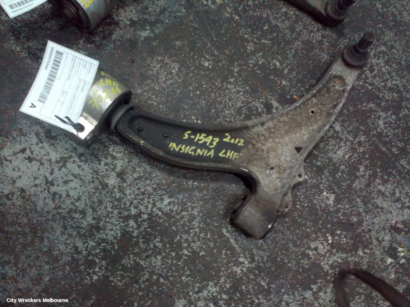 OPEL INSIGNIA LEFT FRONT LOWER CONTROL ARM, IN, 09/2012 - 12/2013 - Image 1
