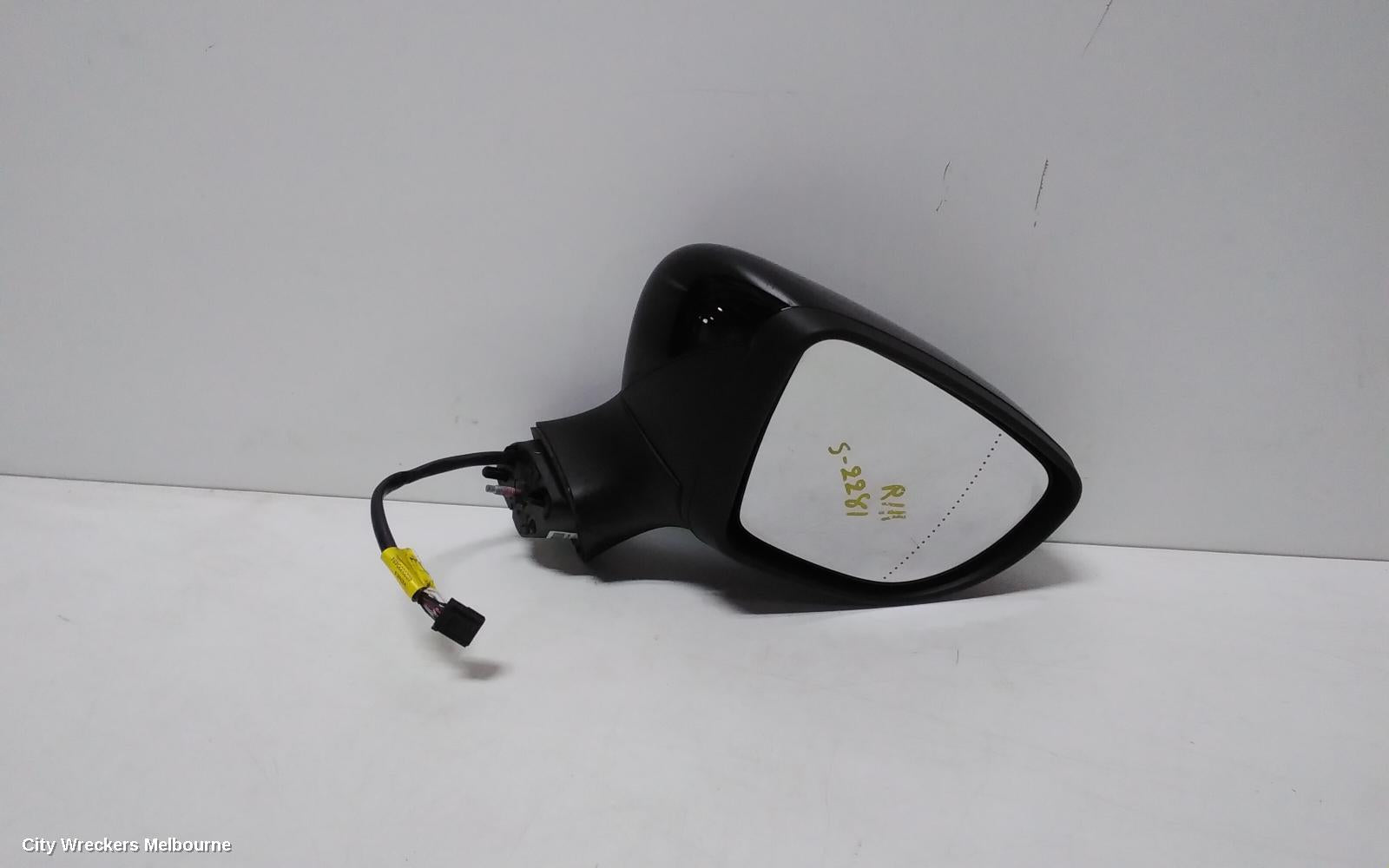 RENAULT CLIO RIGHT DOOR MIRROR, X98, BLACK, MANUAL FOLDING (7 WIRE), 09/2013 - 07/2016 - Image 2