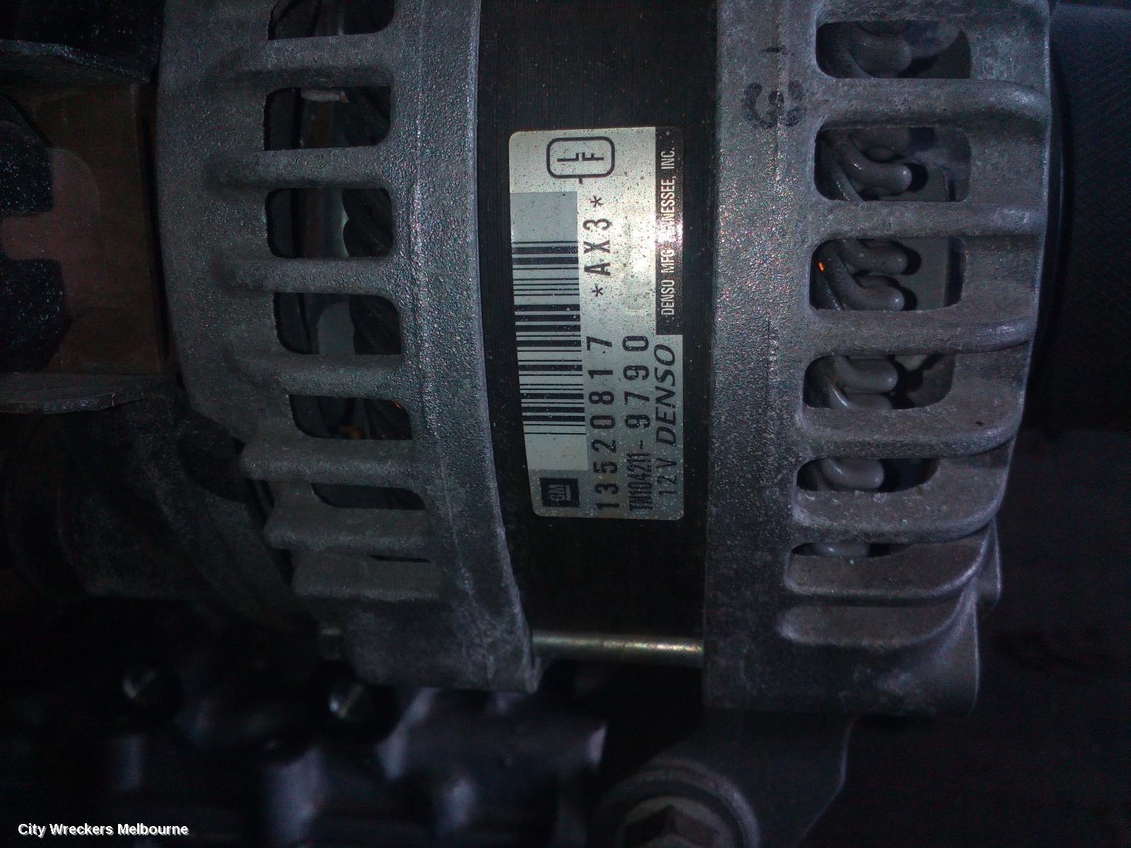 HOLDEN COMMODORE ALTERNATOR, PETROL, 2.0, TURBO, ZB, 10/2017 - 12/2020 - Image 1