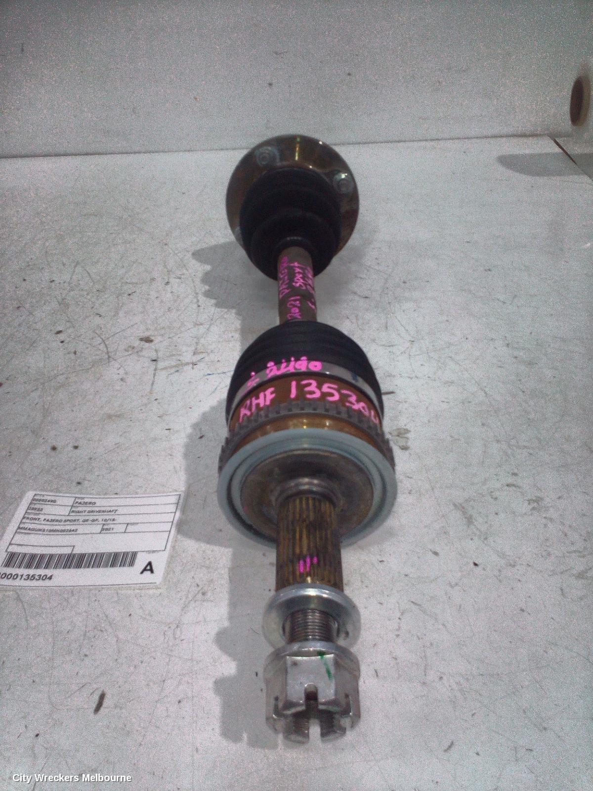MITSUBISHI PAJERO RIGHT DRIVESHAFT, FRONT, PAJERO SPORT, QE-QF, 10/2015 ONWARDS - Image 1