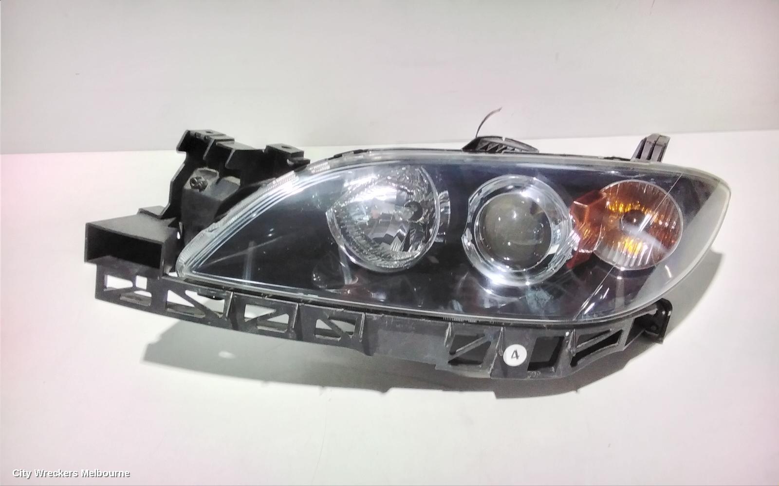 MAZDA 3 LEFT HEADLAMP, BK, SEDAN, NON HID, MANUAL ADJUST TYPE, 10/2003 - 04/2009 - Image 3