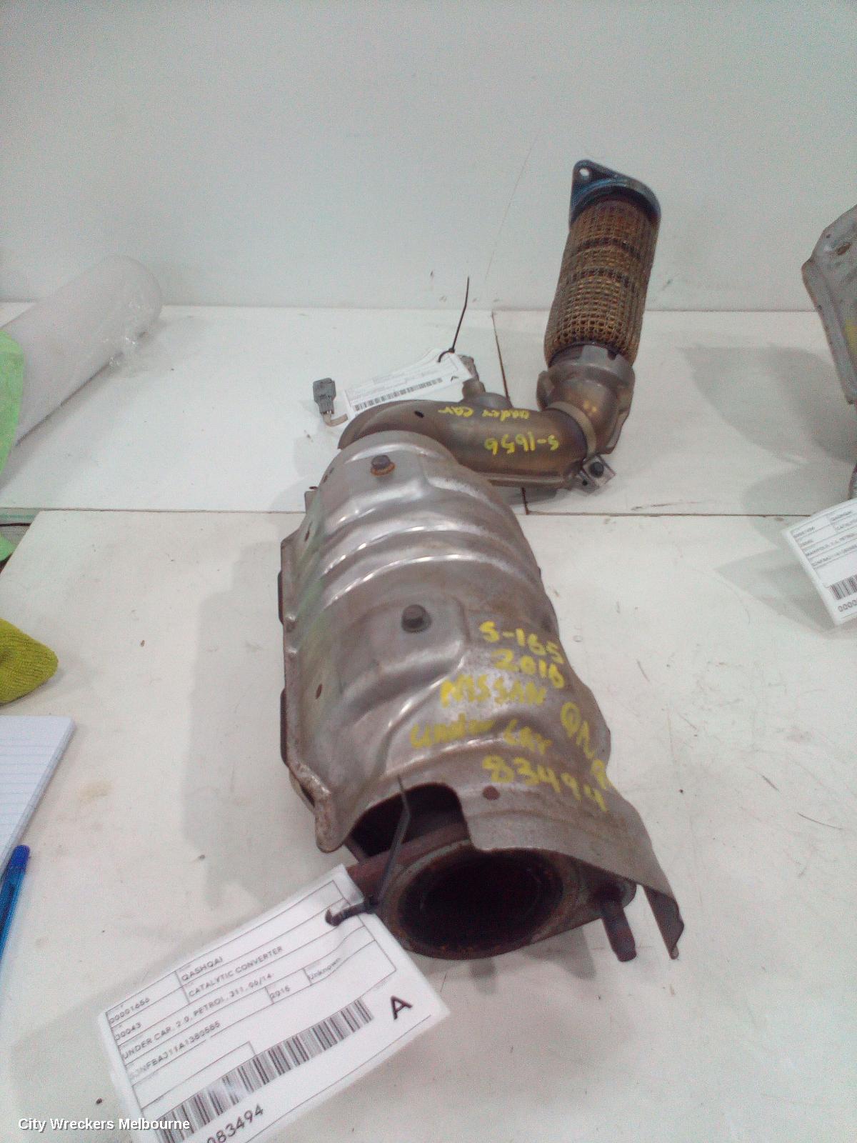 NISSAN QASHQAI CATALYTIC CONVERTER, UNDER CAR, 2.0, PETROL, J11, 06/2014 ONWARDS - Image 1