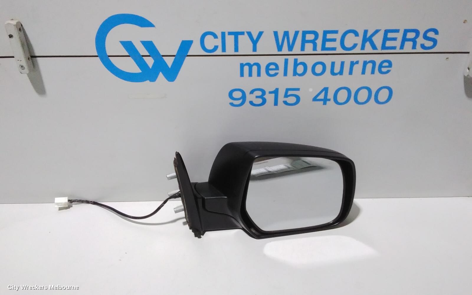 FORD RANGER RIGHT DOOR MIRROR, POWER, UTE, BLACK, PJ, 12/2006 - 03/2009 - Image 1