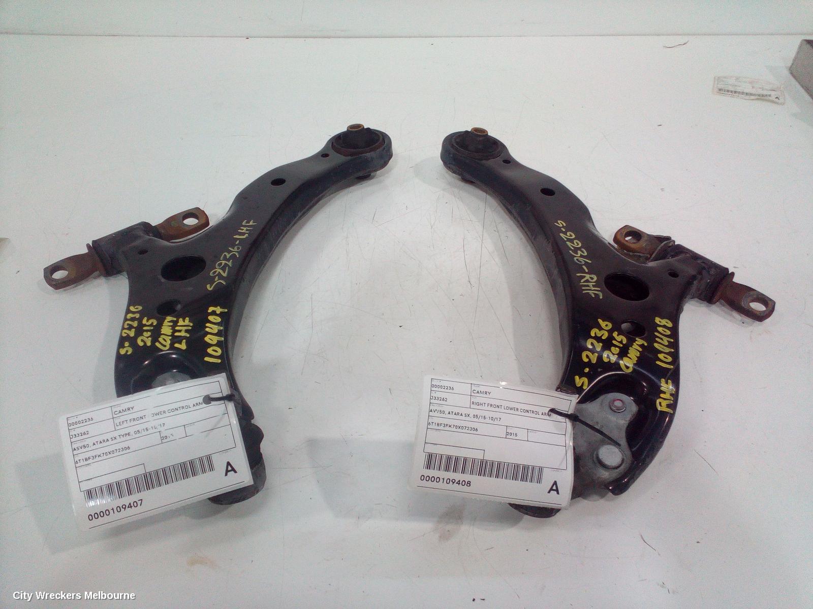 TOYOTA CAMRY LEFT FRONT LOWER CONTROL ARM, ASV50, ATARA SX TYPE, 05/2015 - 10/2017 - Image 3