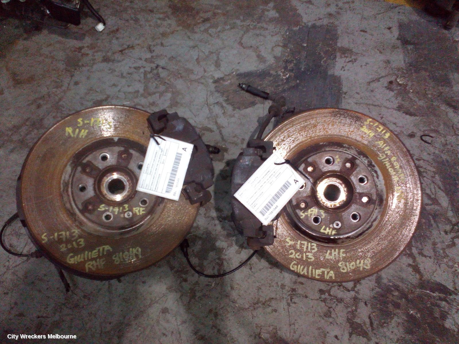 ALFA ROMEO GIULIETTA LEFT FRONT HUB ASSEMBLY, SUIT SINGLE SPOT CALIPER TYPE, 940 SERIES, 06/2011 ONWARDS - Image 2