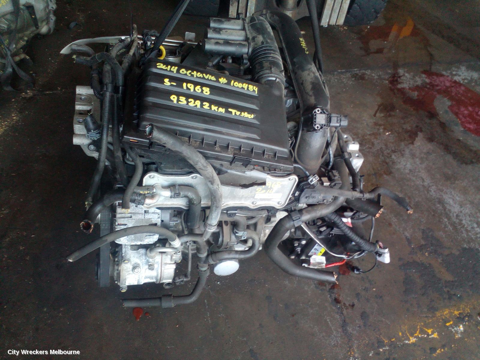 SKODA OCTAVIA ENGINE, PETROL, 1.4, TURBO, NE, CHPA CODE, 11/2013 - 09/2020 - Image 1