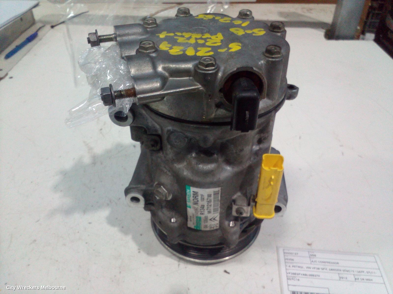PEUGEOT 508 A/C COMPRESSOR, 1.6, PETROL, VIN VF38*5FV, SANDEN SD6C12 1367F, 07/2011 - 02/2015 - Image 3