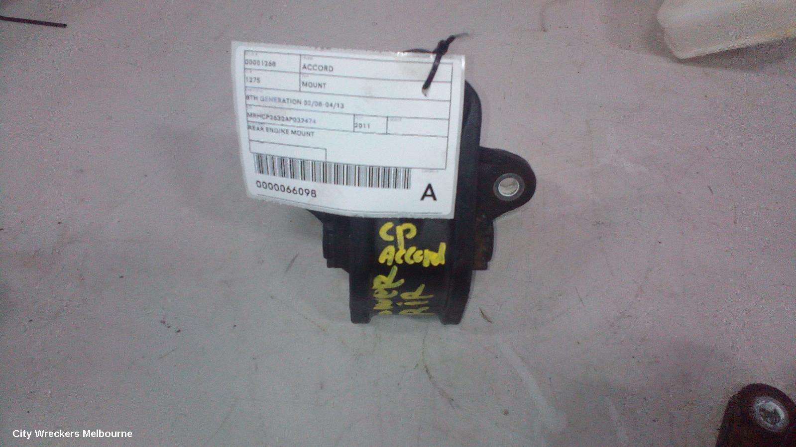 HONDA ACCORD MOUNT, 8TH GENERATION 02/2008 - 04/2013 - Image 1