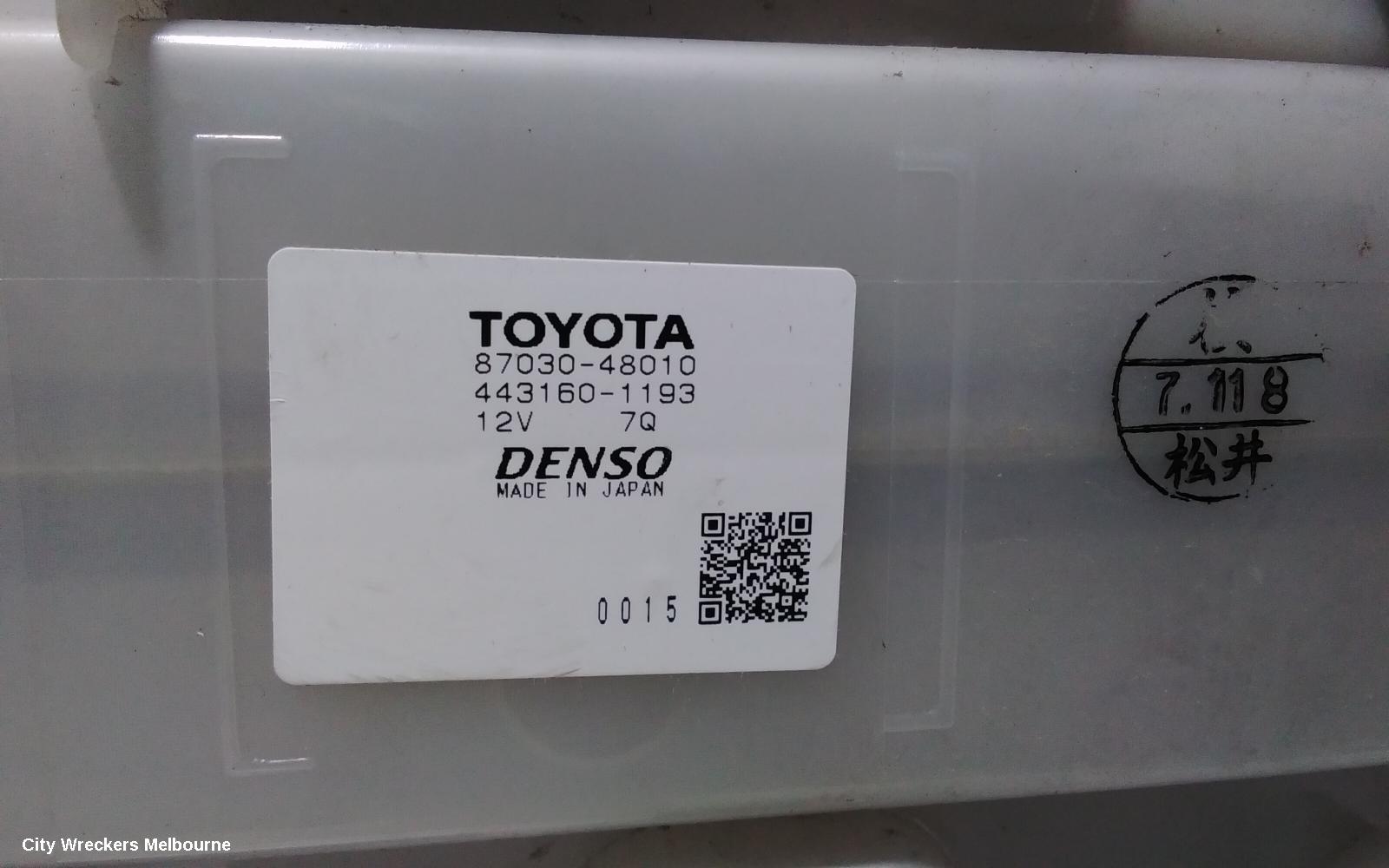 TOYOTA KLUGER HEATER FAN MOTOR, GSU40-GSU45, REAR, 05/2007 - 02/2014 - Image 3