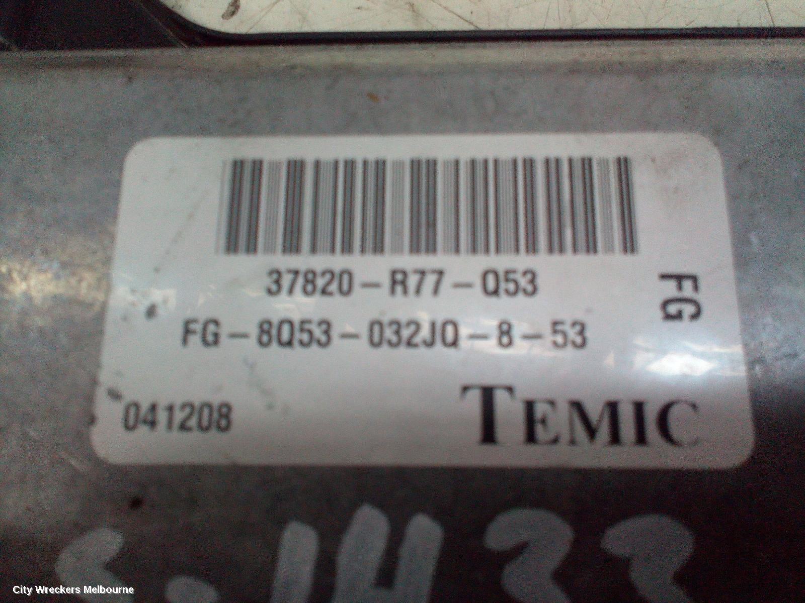 HONDA ACCORD ECU, ENGINE ECU, 3.5 ENG, ECU ONLY, 8TH GEN (VIN MRHCP), 02/2008 - 06/2011 - Image 1