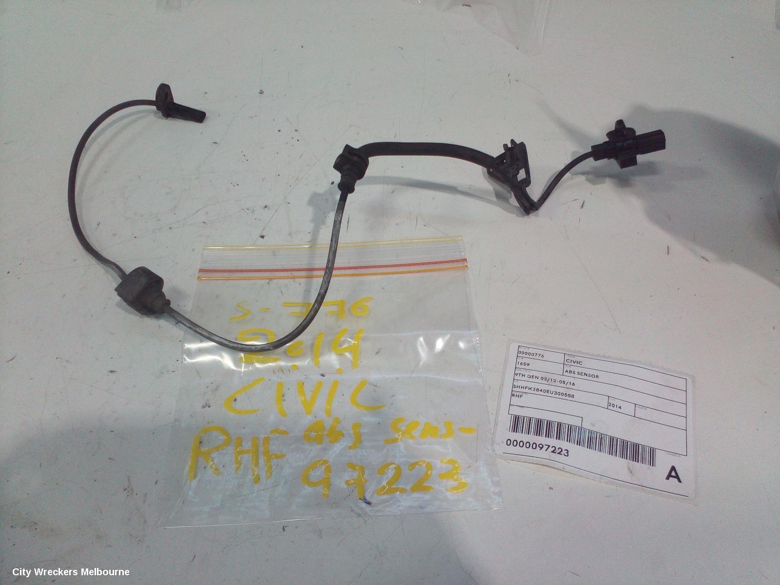 HONDA CIVIC ABS SENSOR, 9TH GEN 02/2012 - 05/2016 - Image 3
