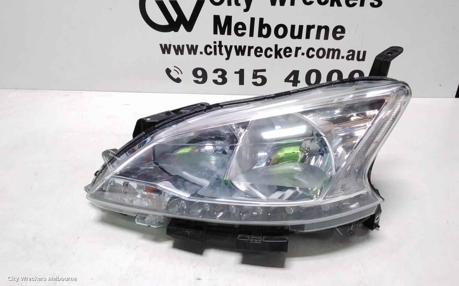 NISSAN PULSAR LEFT HEADLAMP, B17, SEDAN, ST, HALOGEN TYPE, 12/2012 - 12/2017 - Image 1