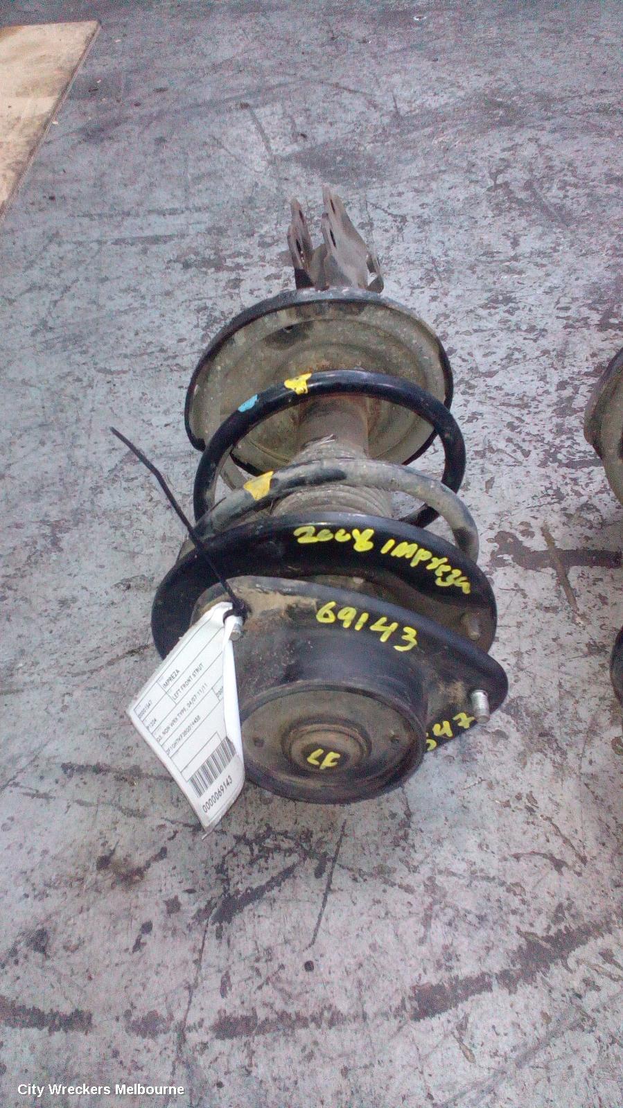 SUBARU IMPREZA LEFT FRONT STRUT, G3, NON WRX TYPE, 04/2007 - 11/2011 - Image 1