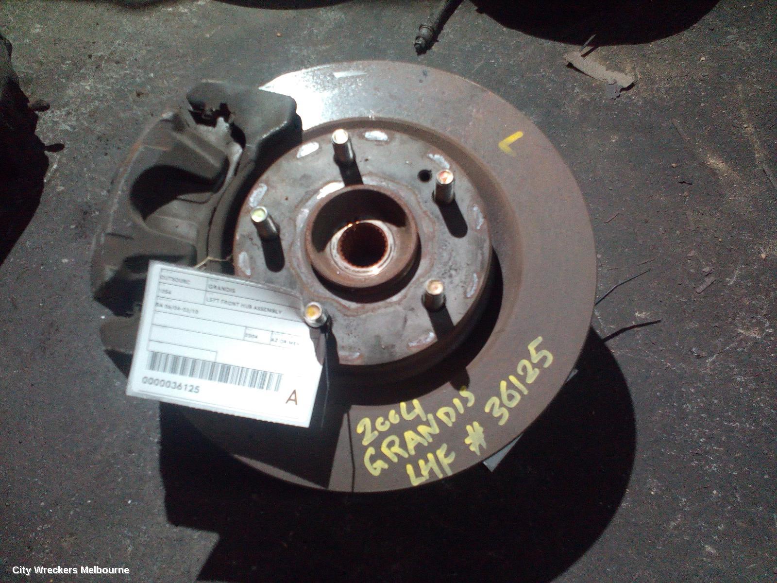 MITSUBISHI GRANDIS LEFT FRONT HUB ASSEMBLY, BA 06/2004 - 03/2010 - Image 1