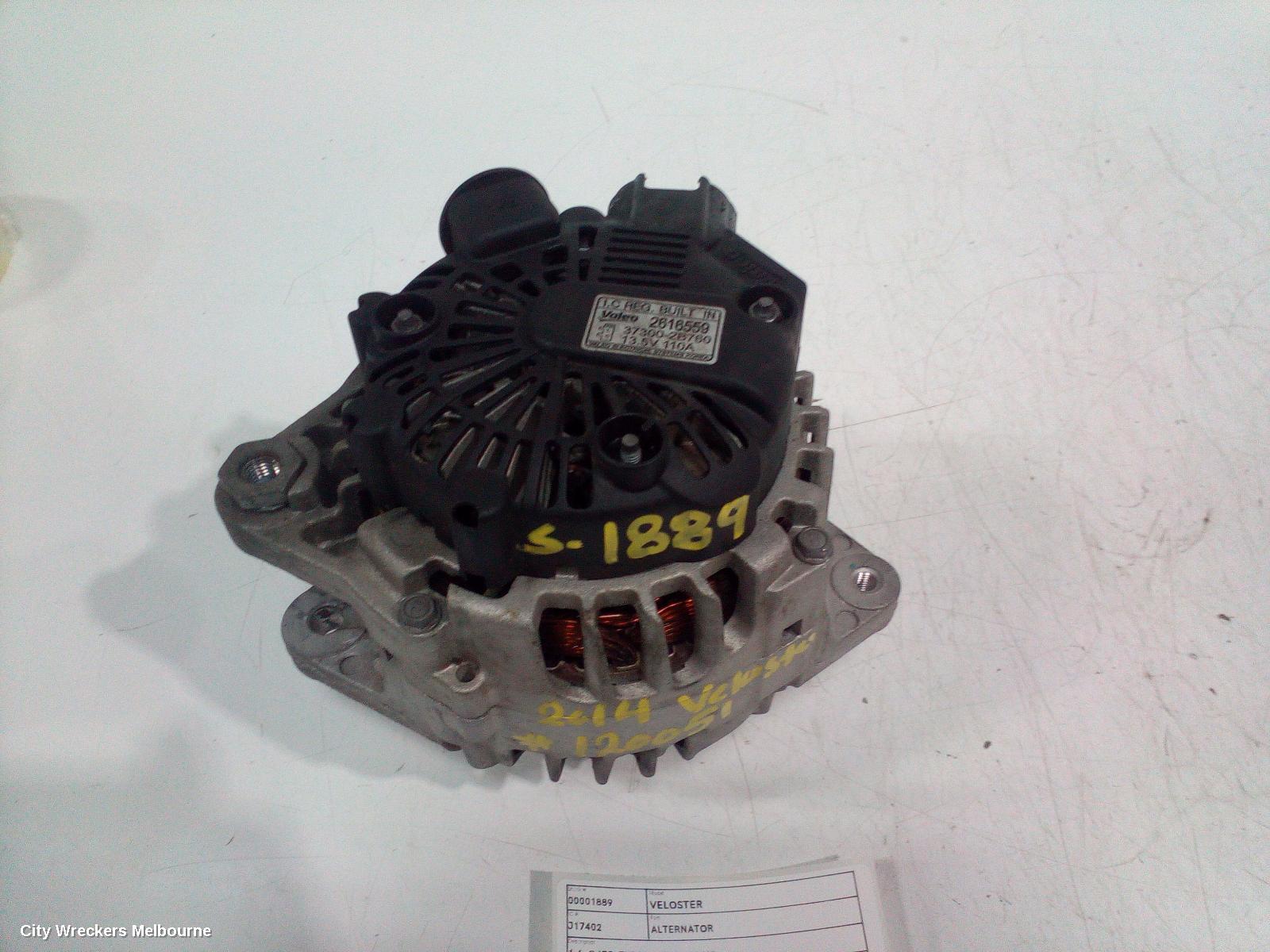 HYUNDAI VELOSTER ALTERNATOR, 1.6, G4FJ, TURBO, 07/2012 - 02/2018 - Image 2