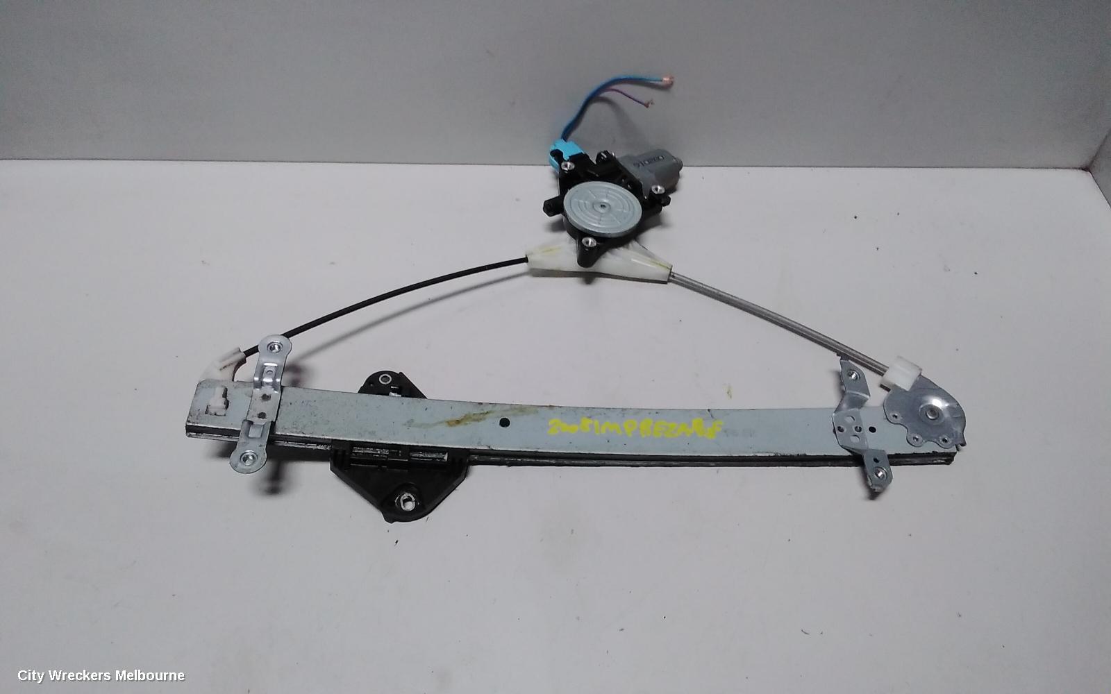 SUBARU IMPREZA RIGHT FRONT WINDOW REG/MOTOR, G3, 2 PIN TYPE, 04/2007 - 12/2013 - Image 1