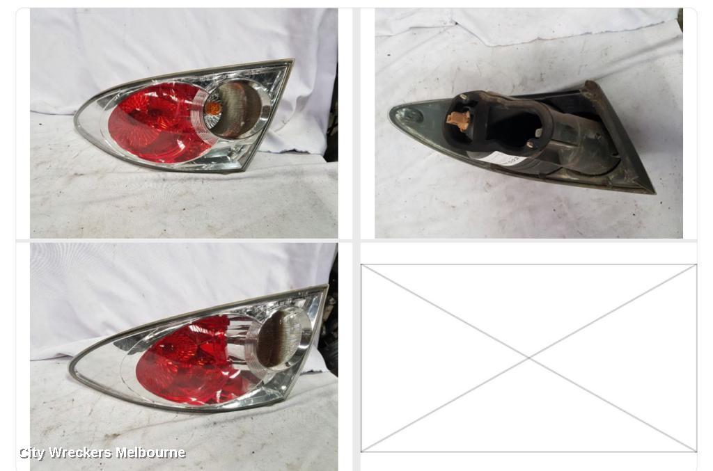 MAZDA 6 LEFT TAILLIGHT, GG/GY, SEDAN/HATCH, LENS# 220-61971, 09/2002 - 08/2005 - Image 1