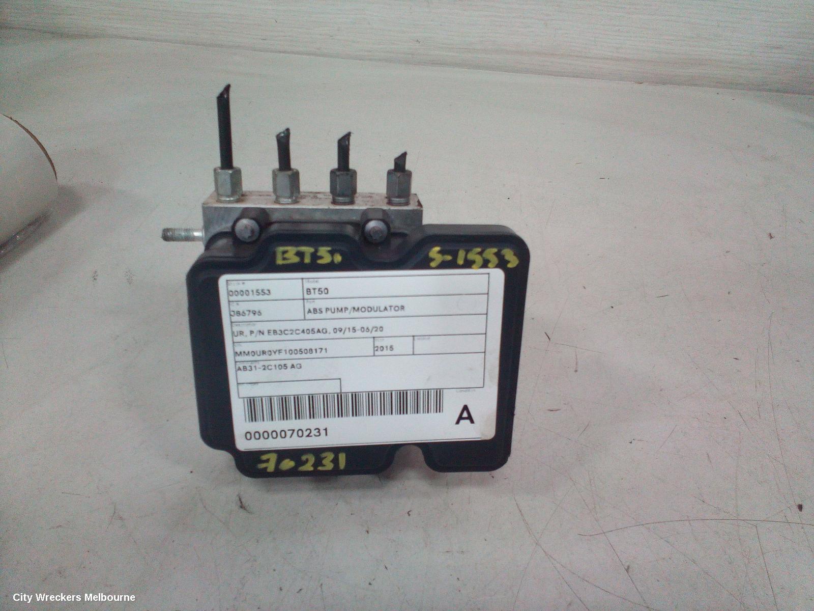 MAZDA BT50 ABS PUMP/MODULATOR, UR, P/N EB3C2C405AG, 09/2015 - 06/2020 - Image 3
