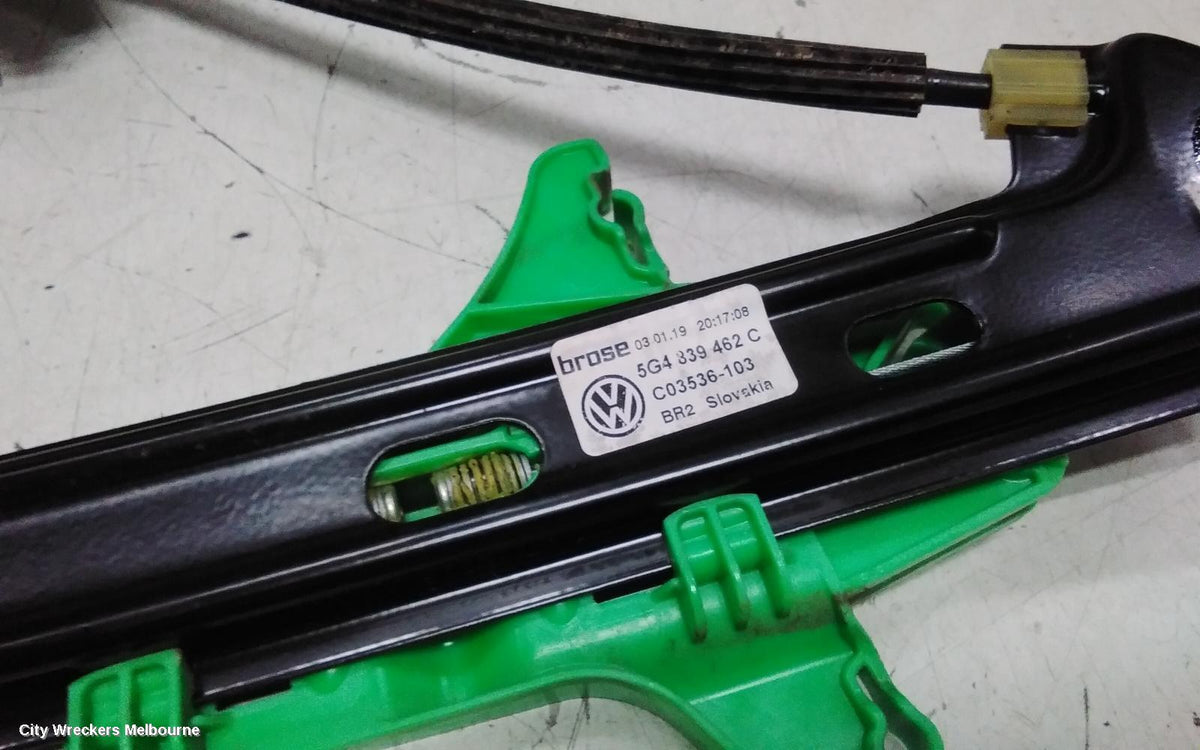 VOLKSWAGEN GOLF RIGHT REAR WND REG/MOTOR, GEN 7, 5DR HATCH, DOOR REG ASSY (REG AND MOTOR), 11/2012 - 08/2020 - Image 2