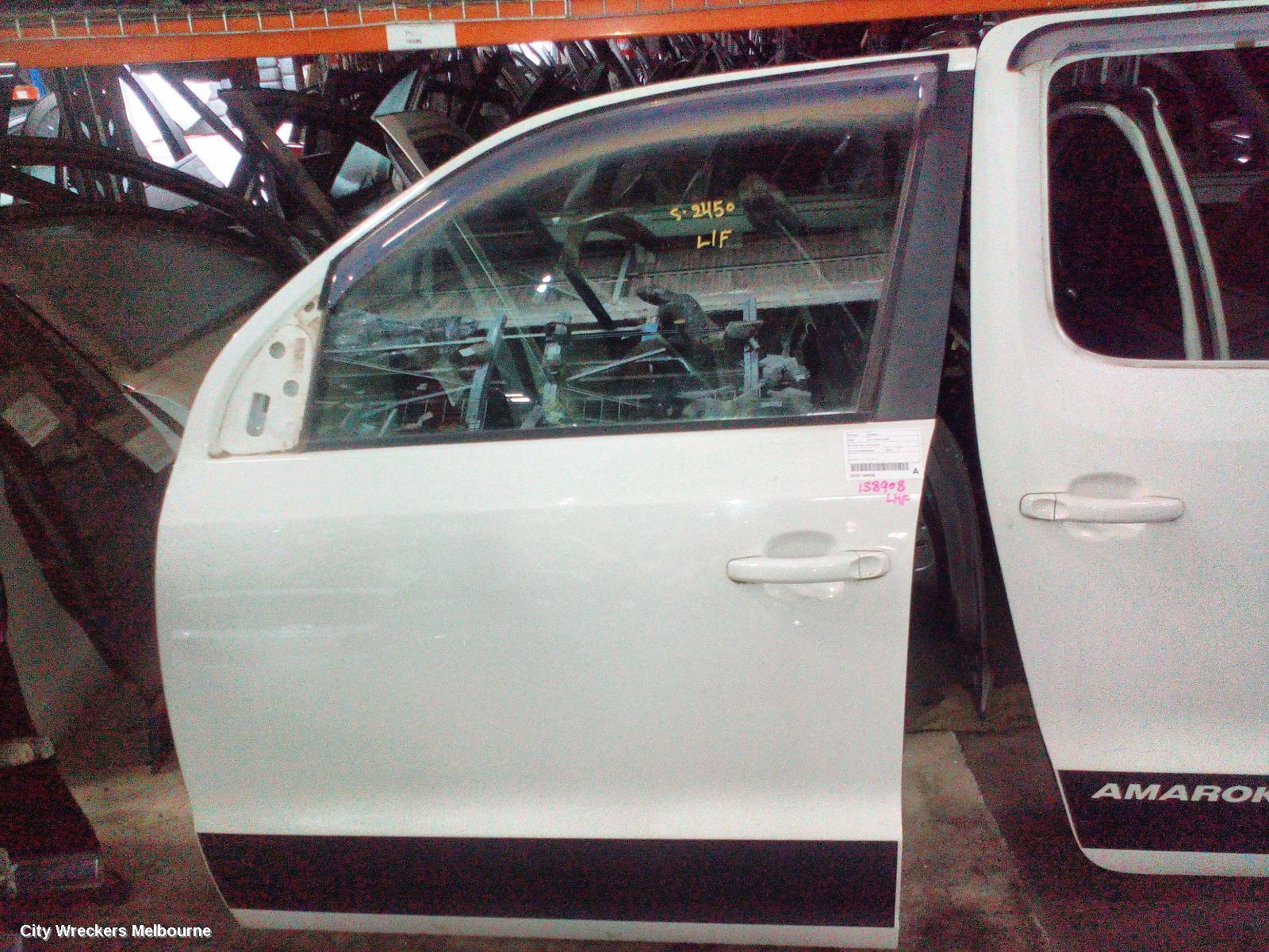 VOLKSWAGEN AMAROK LEFT FRONT DOOR, 2H, DUAL CAB, 10/2010 - 09/2022 - Image 1