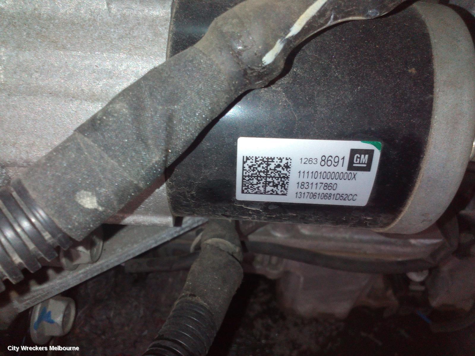 HOLDEN ASTRA STARTER, PETROL, 1.4, TURBO, BK-BL, 09/2016 - 12/2020 - Image 2